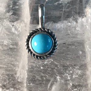 Delicate Turquoise Sterling Silver Pendant